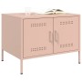 Mesa de centro acero laminado en frío rosa 68x50x50,5 cm de , Mesas de centro - Ref: Foro24-843031, Precio: 114,83 €, Descuen...