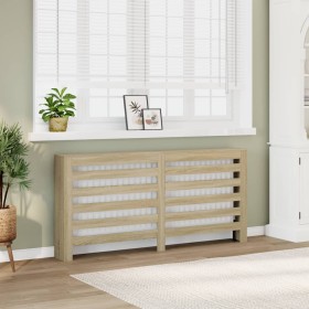 Engineered wood radiator cover in Sonoma oak, measuring 175x20x82cm. by , Accessories for heating radiators - Ref: Foro24-852...