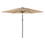 Garden umbrella with brown steel pole 288x288x225 cm by , Umbrellas - Ref: Foro24-4005105, Price: 96,57 €, Discount: %