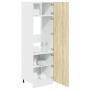 Mueble frigorífico madera ingeniería roble Sonoma 60x57x207 cm de , Armarios de cocina - Ref: Foro24-849626, Precio: 163,62 €...