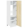 Mueble frigorífico madera ingeniería roble Sonoma 60x57x207 cm de , Armarios de cocina - Ref: Foro24-849626, Precio: 163,62 €...