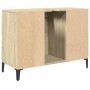 Armario de lavabo madera contrachapada roble Sonoma 80x33x60 cm de , Tocadores de baño - Ref: Foro24-849666, Precio: 88,73 €,...