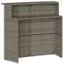 3-piece garden bar set with gray PE rattan cushions by , Garden sets - Ref: Foro24-3261488, Price: 302,35 €, Discount: %