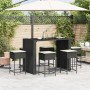 Gartenset mit 7-teiliger Bar aus schwarzem PE-Rattan und Kissen. von , Gartensets - Ref: Foro24-3261510, Preis: 520,20 €, Rab...