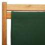 Folding beach chair made of eucalyptus wood and green fabric by vidaXL, Garden chairs - Ref: Foro24-310315, Price: 57,31 €, D...