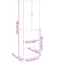 Waschmaschinenschrank in Sonoma-Eiche, 64x25,5x190 cm. von , Zubehör für Waschmaschinen und Trockner - Ref: Foro24-849651, Pr...