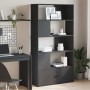 Estantería de madera de ingeniería negra 100x36x189 cm de , Librerías y estanterías - Ref: Foro24-3295325, Precio: 154,82 €, ...