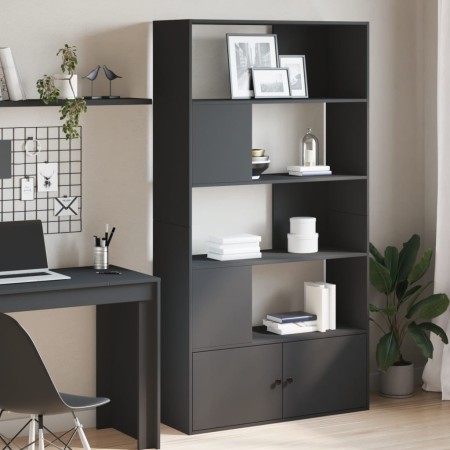 Engineered wood black bookshelf 100x36x189 cm by , Bookcases and shelves - Ref: Foro24-3295325, Price: 154,99 €, Discount: %