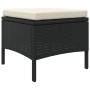 2-seater garden sofa with black PE rattan table and stools by , Outdoor sofas - Ref: Foro24-317626, Price: 235,91 €, Discount: %