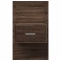 Wall-mounted bedside tables with LED lights, 2 units, brown oak. by , Nightstands - Ref: Foro24-848170, Price: 120,77 €, Disc...