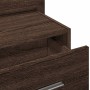 Wall-mounted bedside tables with LED lights, 2 units, brown oak. by , Nightstands - Ref: Foro24-848170, Price: 120,77 €, Disc...