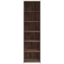 Aparador alto madera de ingeniería marrón roble 50x41x185 cm de , Aparadores - Ref: Foro24-3281686, Precio: 128,99 €, Descuen...