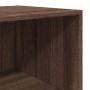 Aparador alto madera de ingeniería marrón roble 50x41x185 cm de , Aparadores - Ref: Foro24-3281686, Precio: 128,99 €, Descuen...