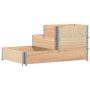 Raised flowerbed with 3 levels made of solid pine wood, 120x80 cm. by , Pots and planters - Ref: Foro24-4010313, Price: 83,22...