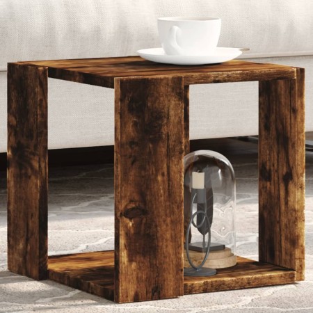 Mesa de centro madera de ingeniería roble ahumado 32x32x30 cm de , Mesas de centro - Ref: Foro24-848147, Precio: 28,99 €, Des...