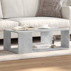 Mesa de centro madera de ingeniería gris hormigón 89,5x48x30 cm de , Mesas de centro - Ref: Foro24-848153, Precio: 53,97 €, D...