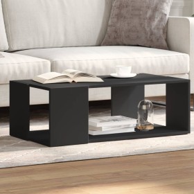 Black engineered wood coffee table 89.5x48x30 cm by , Coffee table - Ref: Foro24-848151, Price: 55,99 €, Discount: %