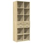 Aparador alto madera de ingeniería roble Sonoma 70x42,5x185 cm de , Aparadores - Ref: Foro24-3281464, Precio: 185,55 €, Descu...