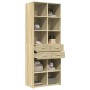 Aparador alto madera de ingeniería roble Sonoma 70x42,5x185 cm de , Aparadores - Ref: Foro24-3281464, Precio: 185,55 €, Descu...