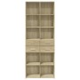 Aparador alto madera de ingeniería roble Sonoma 70x42,5x185 cm de , Aparadores - Ref: Foro24-3281464, Precio: 185,55 €, Descu...