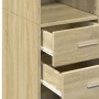 Aparador alto madera de ingeniería roble Sonoma 70x42,5x185 cm de , Aparadores - Ref: Foro24-3281464, Precio: 185,55 €, Descu...