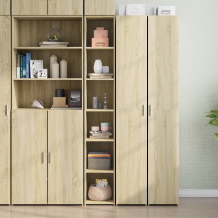 Hoher Schrank aus Sonoma-Eichen-Ingenieurholz 30x41x185 cm. von , Sideboards - Ref: Foro24-846413, Preis: 86,59 €, Rabatt: %