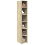 Aparador alto madera de ingeniería roble Sonoma 30x41x185 cm de , Aparadores - Ref: Foro24-846413, Precio: 98,99 €, Descuento: %