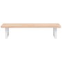 Wall-mounted steel and solid oak wood sink shelf by , bathroom vanities - Ref: Foro24-3302328, Price: 76,68 €, Discount: %