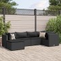 Gartenmöbel-Set, 6-teilig, mit schwarzen Kissen aus synthetischem Rattan. von , Gartensets - Ref: Foro24-3308211, Preis: 462,...