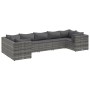 Set de muebles de jardín 7 pzas y cojines ratán sintético gris de , Conjuntos de jardín - Ref: Foro24-3308258, Precio: 447,75...