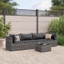 Gartenmöbel-Set 5-teilig mit grauen Polstern aus synthetischem Rattan von , Gartensets - Ref: Foro24-3308010, Preis: 287,01 €...