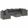 Set de muebles de jardín 6 pzas y cojines ratán sintético gris de , Conjuntos de jardín - Ref: Foro24-3308162, Precio: 373,70...