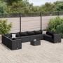 Garden furniture set 11 pieces and black synthetic rattan cushions by , Garden sets - Ref: Foro24-3308291, Price: 862,10 €, D...