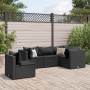 5-piece garden furniture set with black synthetic rattan cushions by , Garden sets - Ref: Foro24-3308155, Price: 422,99 €, Di...