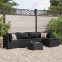 Garden furniture set, 6 pieces, with black synthetic rattan cushions. by , Garden sets - Ref: Foro24-3308067, Price: 416,72 €...