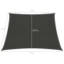 Anthracite grey HDPE sail shade 160 g/m² 4/5x3 m by vidaXL, Umbrellas - Ref: Foro24-311105, Price: 42,17 €, Discount: %