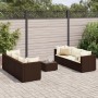 Garden furniture set, 7 pieces, with brown synthetic rattan cushions. by , Garden sets - Ref: Foro24-3308025, Price: 436,40 €...