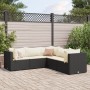 5-piece garden furniture set with black synthetic rattan cushions by , Garden sets - Ref: Foro24-3308120, Price: 424,99 €, Di...