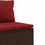 Set aus 8-teiligen Gartensofas und Kissen aus braunem Kunst-Rattan. von , Gartensets - Ref: Foro24-3308197, Preis: 538,89 €, ...