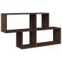 Engineered wood brown oak wall shelf 100x20x53 cm by , Shelves and shelves - Ref: Foro24-848023, Price: 47,43 €, Discount: %