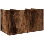 Organizador escritorio madera roble ahumado 44,5x24x25 cm de , Clasificación y organización - Ref: Foro24-848042, Precio: 39,...