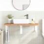 Wall-mounted sink shelf made of steel and solid beech wood by , bathroom vanities - Ref: Foro24-3302444, Price: 142,71 €, Dis...