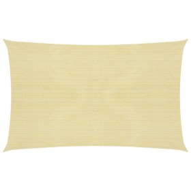 Beige HDPE sail awning 160 g/m² 2x5 m by vidaXL, Umbrellas - Ref: Foro24-311121, Price: 30,99 €, Discount: %