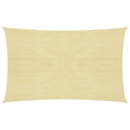 Beige HDPE sail awning 160 g/m² 2x5 m by vidaXL, Umbrellas - Ref: Foro24-311121, Price: 30,10 €, Discount: %