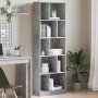 Engineered wood gray concrete shelf 57x28.5x174 cm by , Bookcases and shelves - Ref: Foro24-847992, Price: 89,62 €, Discount: %