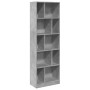 Estantería madera de ingeniería gris hormigón 57x28,5x174 cm de , Librerías y estanterías - Ref: Foro24-847992, Precio: 89,62...