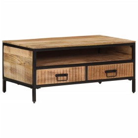 Solid rough mango wood coffee table 90x50x30 cm by , Coffee table - Ref: Foro24-374064, Price: 178,99 €, Discount: %