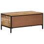 Mesa de centro de madera maciza de mango rugosa 90x50x30 cm de , Mesas de centro - Ref: Foro24-374064, Precio: 157,05 €, Desc...