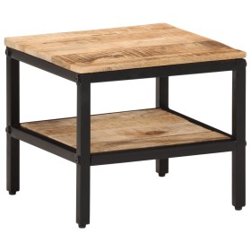 Mesa de centro de madera maciza de mango rugosa 35x35x30 cm de , Mesas de centro - Ref: Foro24-374066, Precio: 62,99 €, Descu...