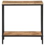 Massivholz-Konsolentisch aus grobem Mangoholz 70x35x70 cm von , Seitentische - Ref: Foro24-374070, Preis: 91,57 €, Rabatt: %